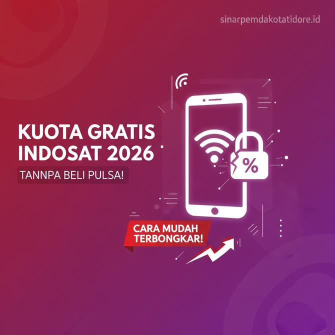 Thumbnail: Akhirnya Terbongkar Cara Dapat Kuota Gratis Indosat 2026 Paling Mudah Tanpa Harus Beli Pulsa!