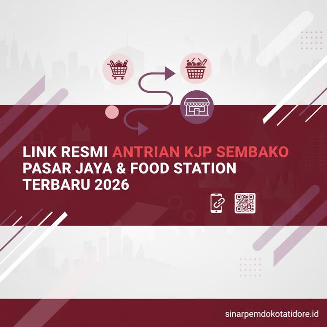 Thumbnail: Link Resmi Antrian KJP Sembako Pasar Jaya Dharma Jaya dan Food Station Terbaru 2026