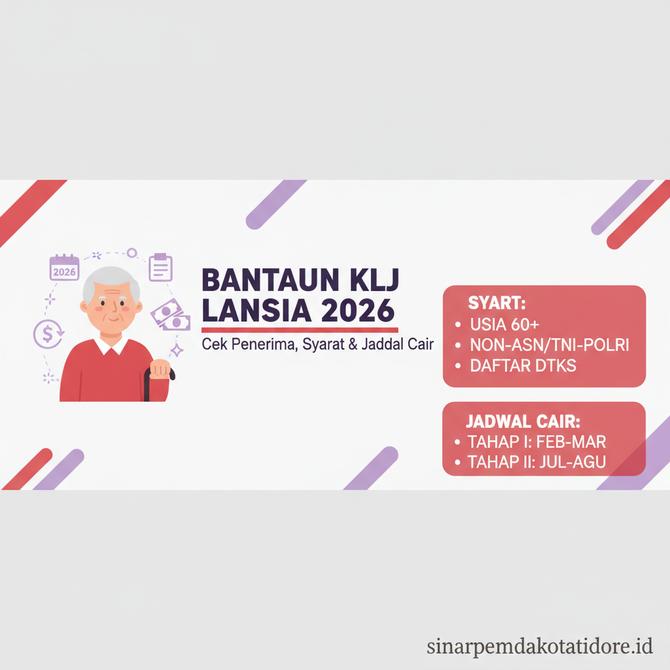 Thumbnail: Panduan Bantuan KLJ Lansia 2026 Cek Daftar Penerima Syarat dan Jadwal Kapan Dana Langsung Cair