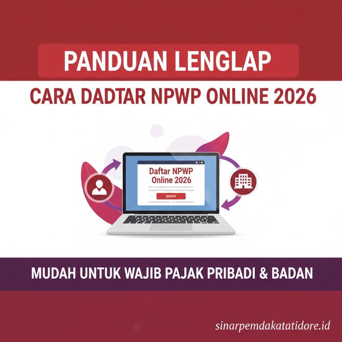 Thumbnail: Panduan Lengkap Cara Daftar NPWP Online 2026 Sangat Mudah Untuk Wajib Pajak Pribadi dan Badan