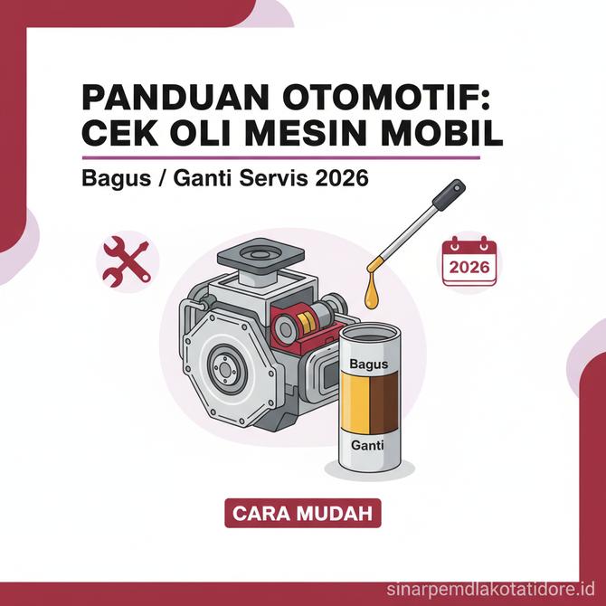 Thumbnail: Panduan Otomotif Cara Cek Oli Mesin Mobil Masih Bagus Atau Sudah Harus Ganti Servis 2026
