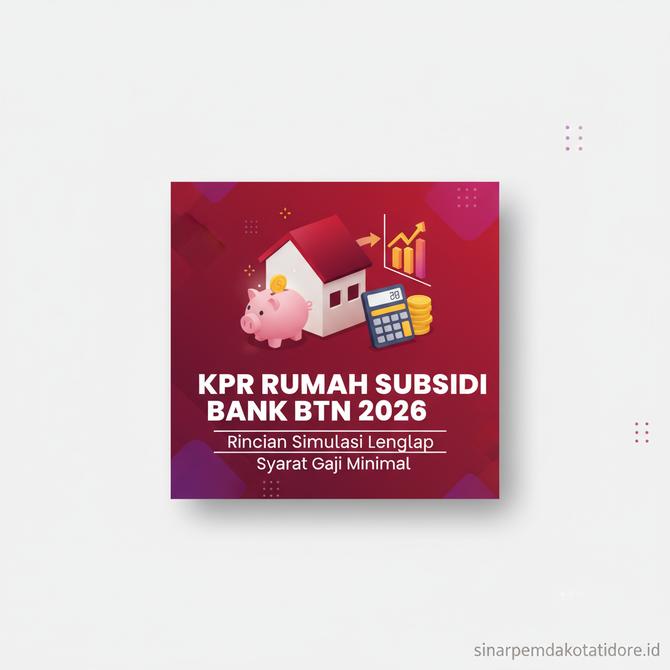 Thumbnail: Rincian Simulasi KPR Rumah Subsidi Bank BTN 2026 Lengkap Beserta Aturan Syarat Gaji Minimal