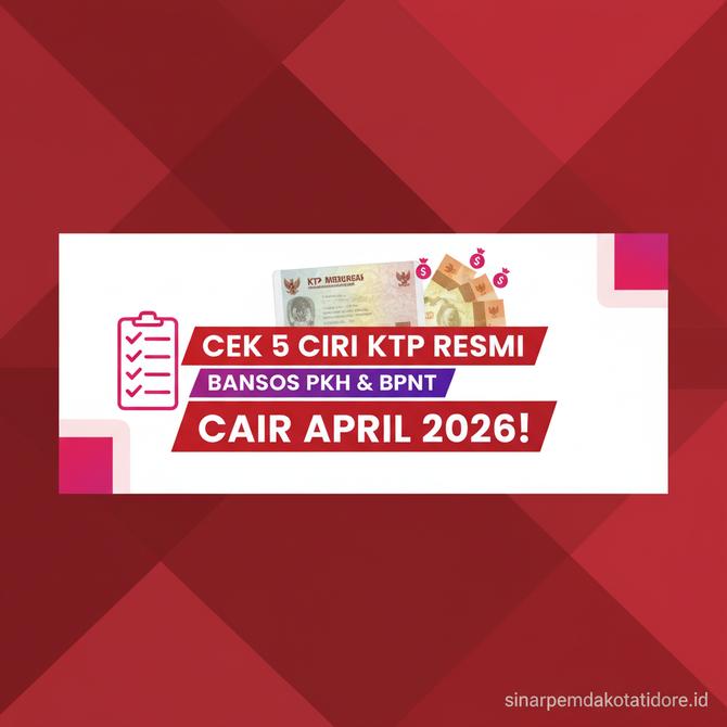 Thumbnail: Segera Cek 5 Ciri KTP yang Resmi Dapat Bansos PKH dan BPNT Cair April 2026!