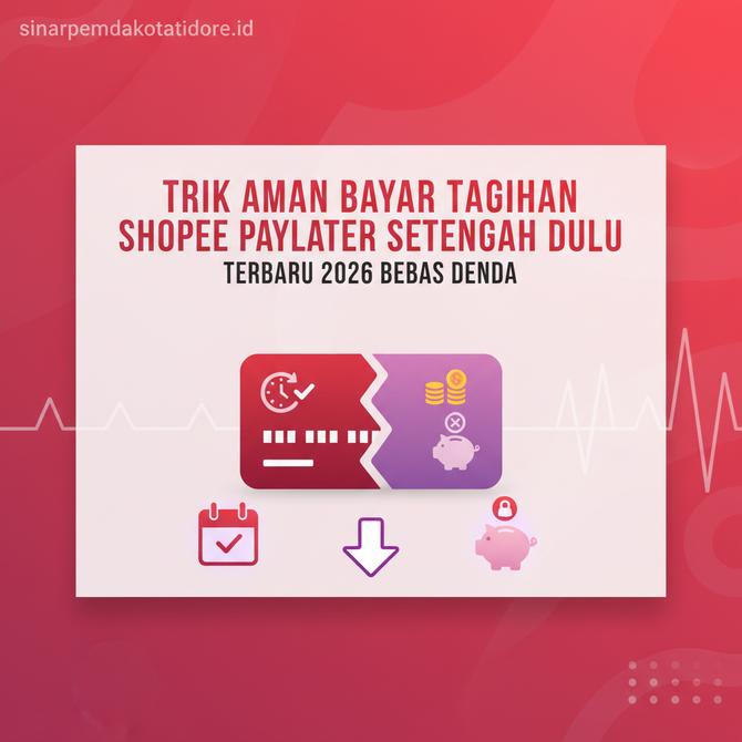 Thumbnail: Trik Aman Cara Bayar Tagihan Shopee PayLater Setengah Dulu Terbaru 2026 Bebas Denda
