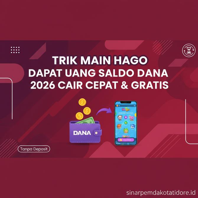 Thumbnail: Trik Cara Bermain Hago Dapat Uang Saldo DANA 2026 Paling Cepat Cair Tanpa Perlu Deposit