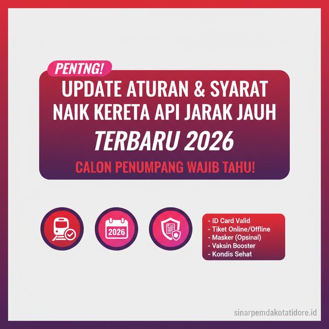 Thumbnail: Update Aturan dan Syarat Naik Kereta Api Jarak Jauh Terbaru 2026 Calon Penumpang Wajib Tahu!