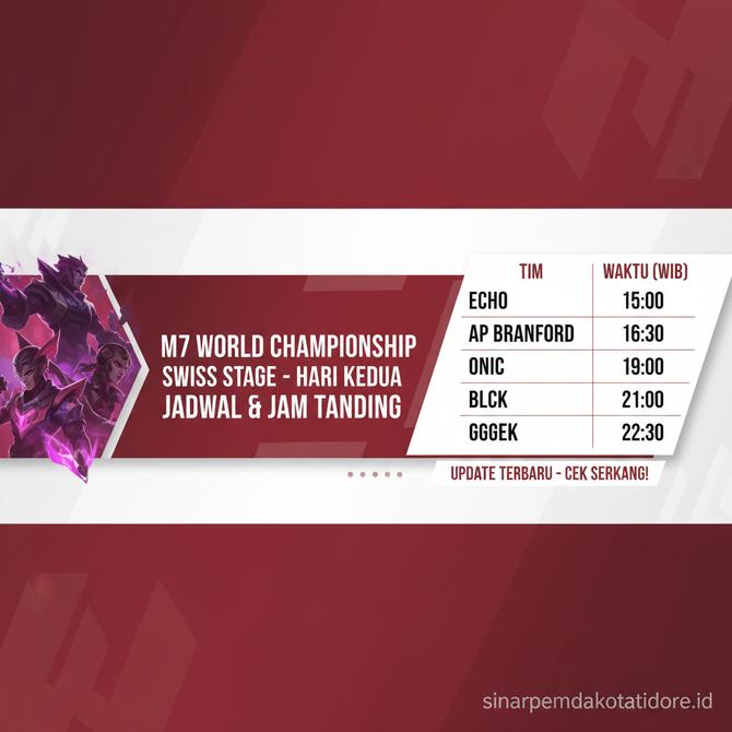 Thumbnail: Update Jadwal Swiss Stage M7 World Championship Hari Kedua 2026 Segera Cek Jam Tanding Tim Esports Favoritmu